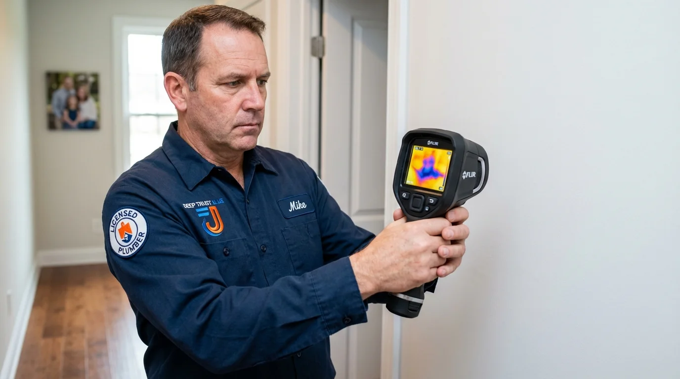 Thermal imaging leak detection by Johns Plumbing LLC in Panama City
